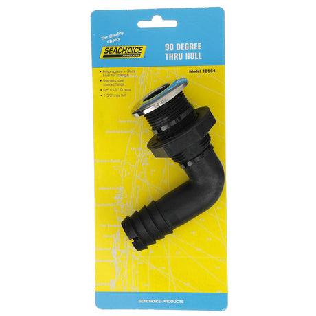 Seachoice 90-Degree Thru-Hull Connector, Fits 1-1/8 In. ID Hose, 1-3/8 In. Max Hull - 50-18561 - official Seachoice product image 4