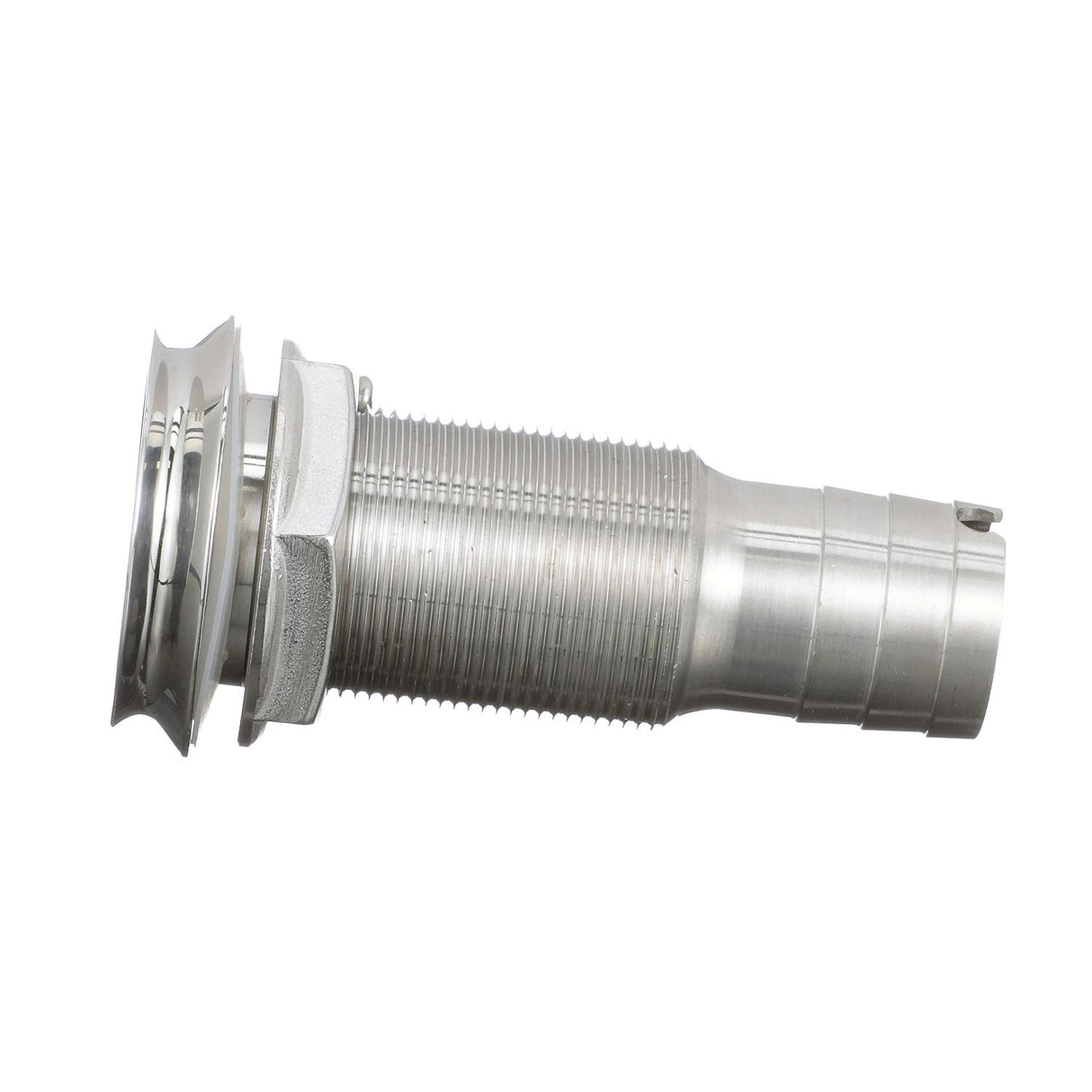 Seachoice Mega-Flow Dripless Thru Hull Fitting, 316 Stainless Steel, Fits 1 in. Hose, 1-1/2 in. Max. Hull - 50-18611 - official Seachoice product image 3