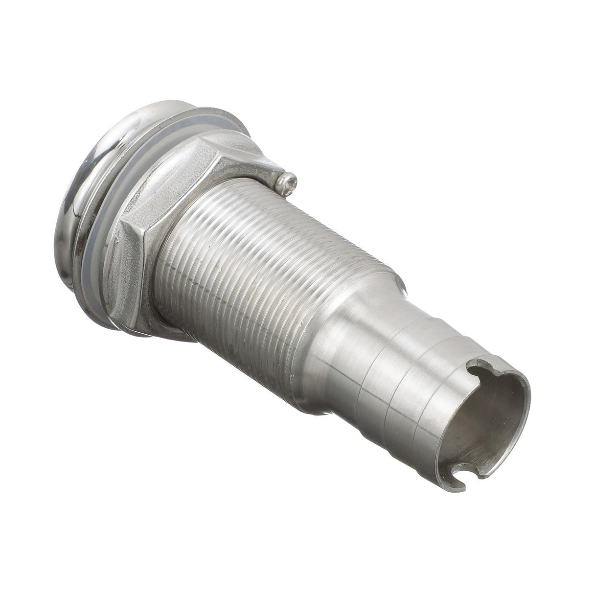 Seachoice Mega-Flow Dripless Thru Hull Fitting, 316 Stainless Steel, Fits 1 in. Hose, 1-1/2 in. Max. Hull - 50-18611 - official Seachoice product image 4