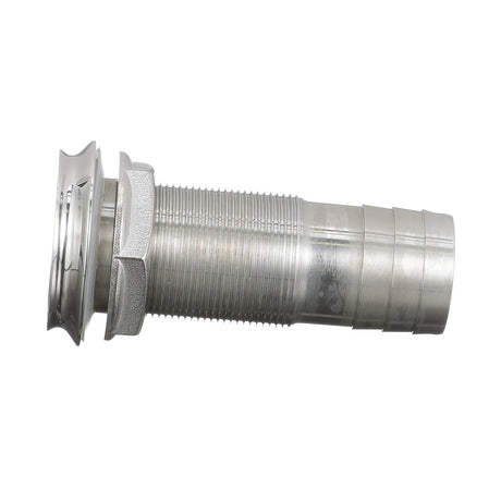 Seachoice Mega-Flow Dripless Thru Hull Fitting, 316 Stainless Steel, Fits 1-1/8 in. Hose, 1-1/2 in. Max. Hull - 50-18621 - official Seachoice product image 8