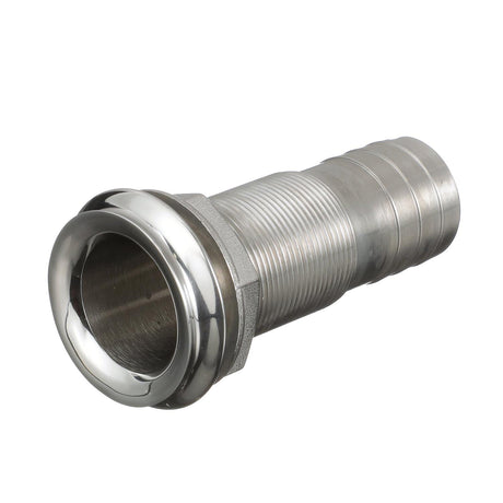 Seachoice Mega-Flow Dripless Thru Hull Fitting, 316 Stainless Steel, Fits 1-1/8 in. Hose, 1-1/2 in. Max. Hull - 50-18621 - official Seachoice product image 5