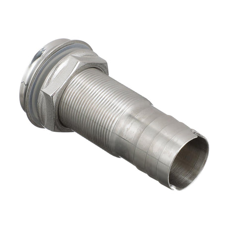 Seachoice Mega-Flow Dripless Thru Hull Fitting, 316 Stainless Steel, Fits 1-1/8 in. Hose, 1-1/2 in. Max. Hull - 50-18621 - official Seachoice product image 6