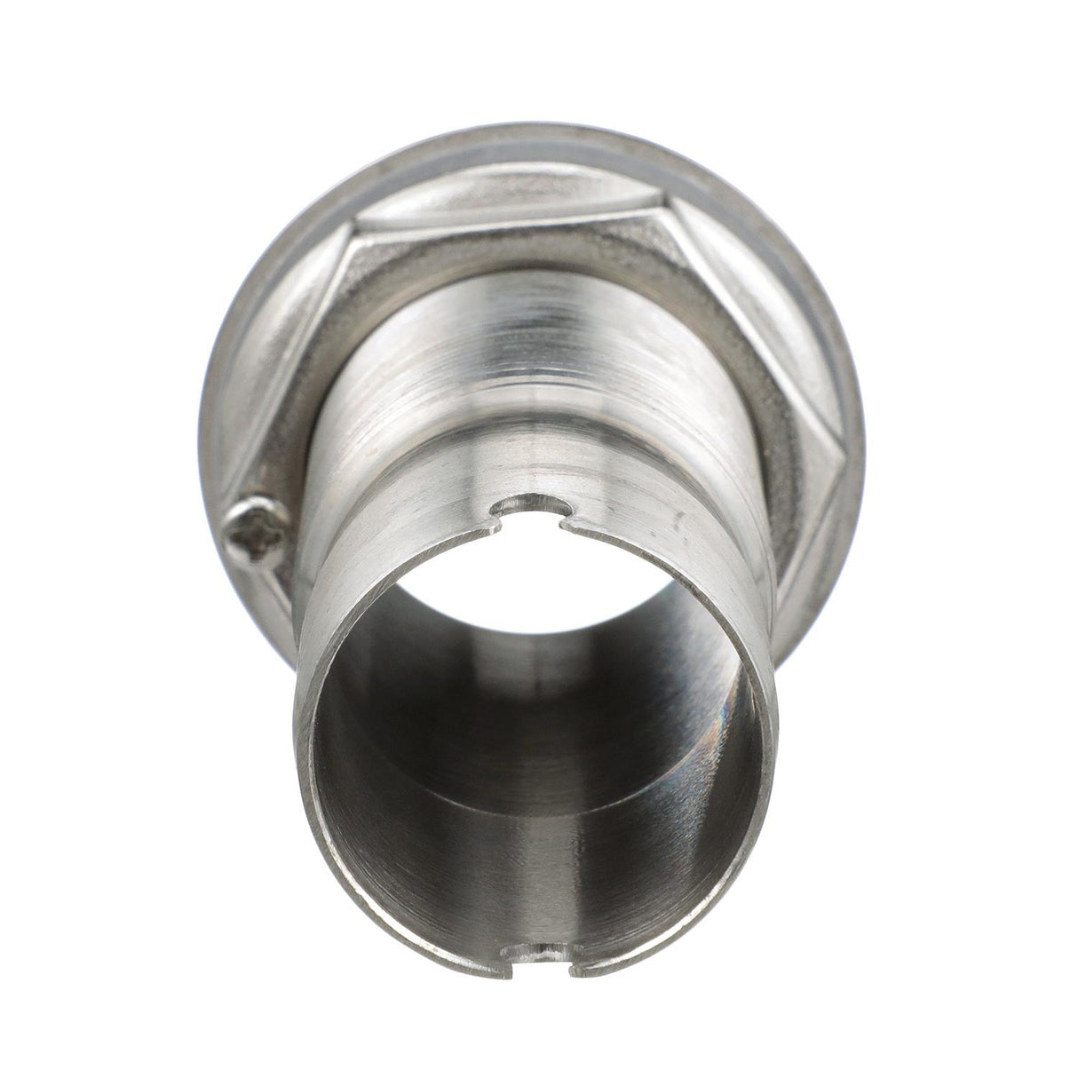 Seachoice Mega-Flow Dripless Thru Hull Fitting, 316 Stainless Steel, Fits 1-1/8 in. Hose, 1-1/2 in. Max. Hull - 50-18621 - official Seachoice product image 4