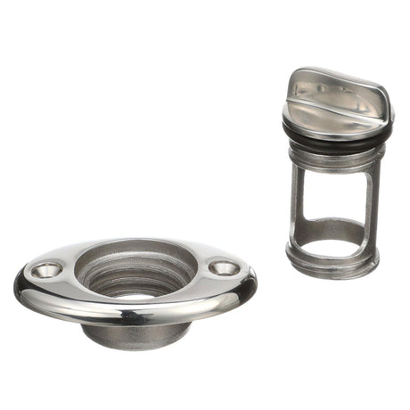 Seachoice Stainless Steel Marine Boat Garboard Drain & Plug, Polished Finish - 50-18661 - official Seachoice product image 4