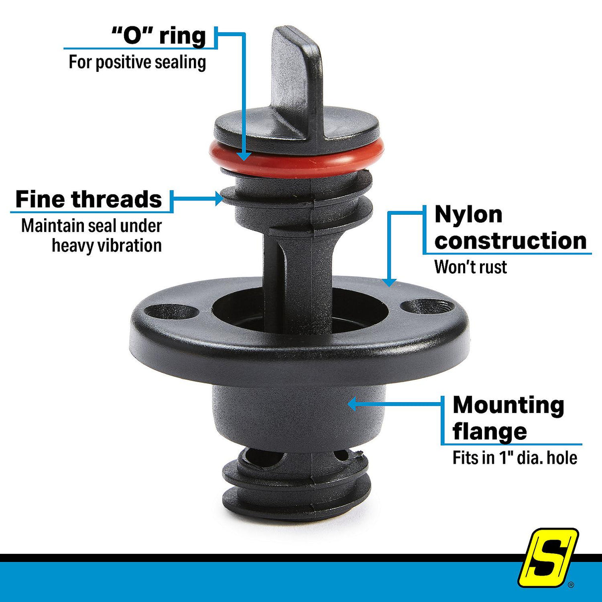 Seachoice Drain Plug - 18781 - official Seachoice product image 3