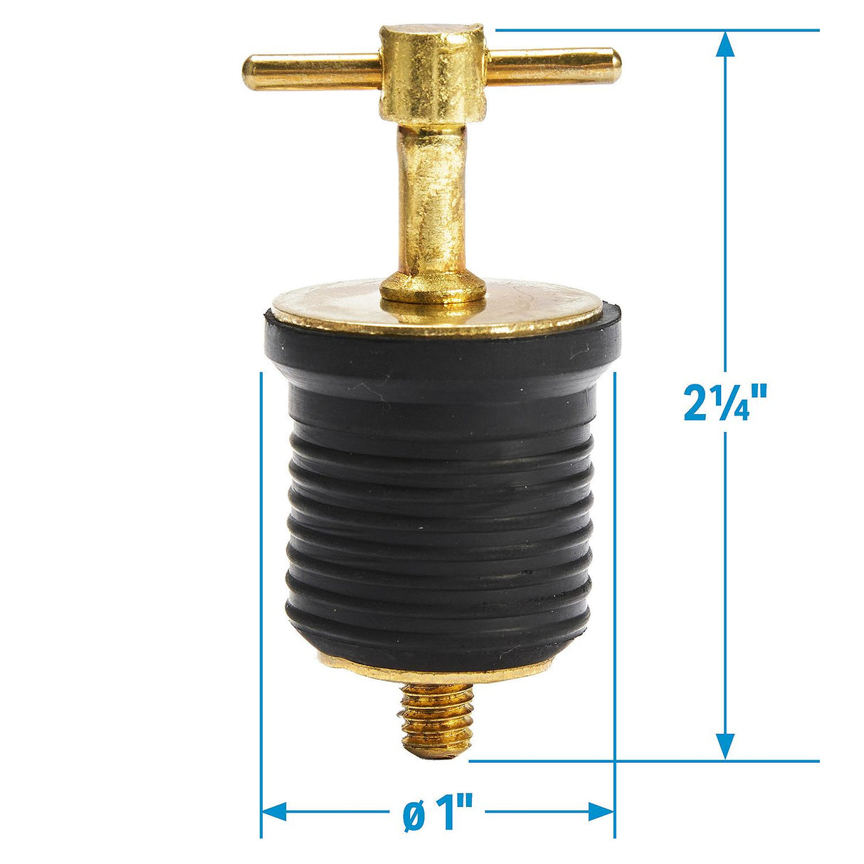 Seachoice Drain Plug-1 Twist-Brass - 50-18801 - official Seachoice product image 8