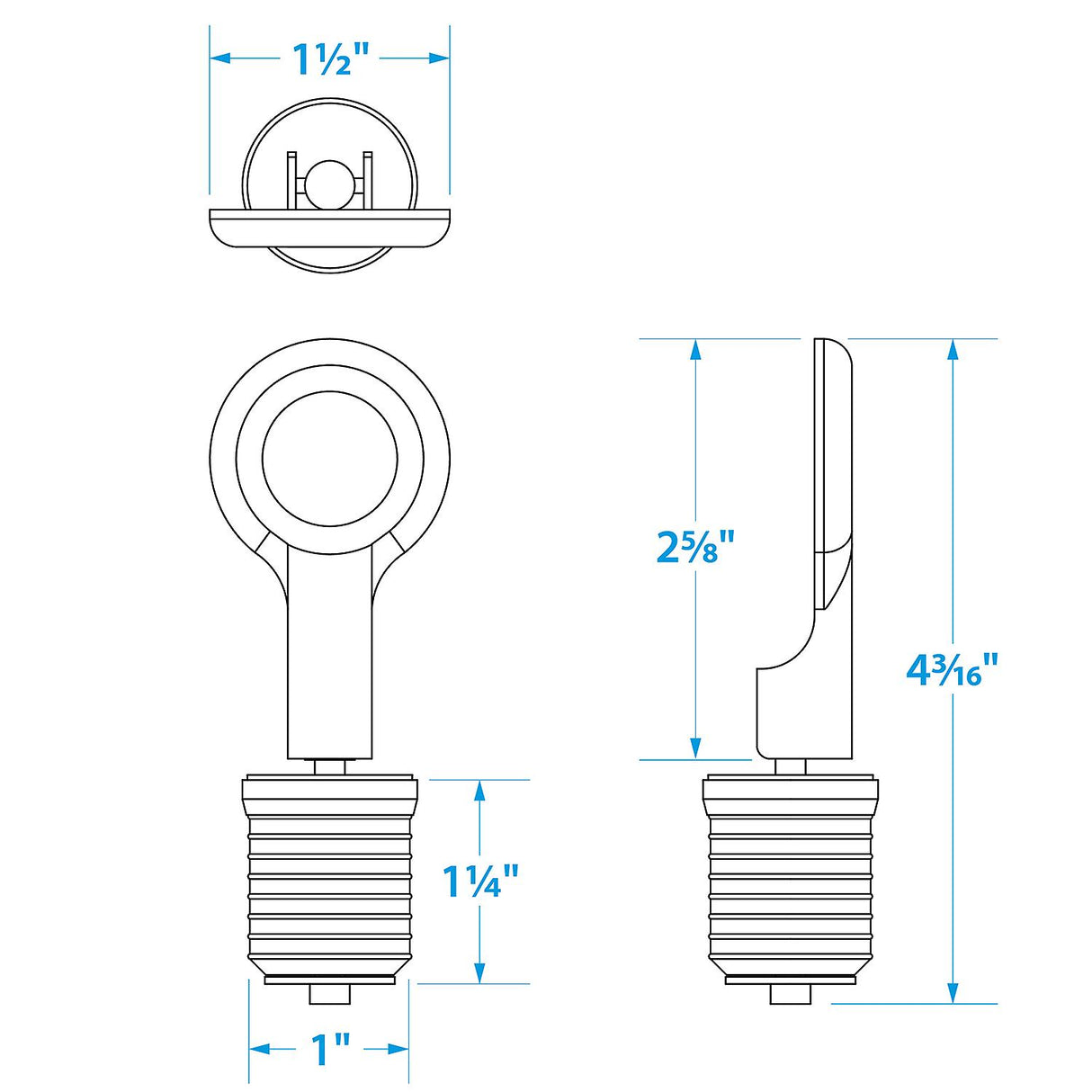 Seachoice Brass Drain Plug, 1 Snap - 50-18821 - official Seachoice product image 4