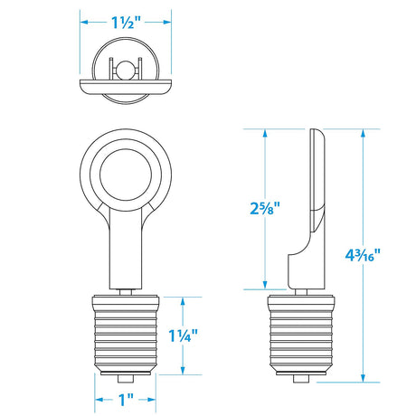 Seachoice Brass Drain Plug, 1 Snap - 50-18821 - official Seachoice product image 4