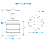 Seachoice Twist-Turn 1.25 In. Marine Boat Brass Drain Plug w/ Neoprene Seal - 50-18861 - official Seachoice product image 4