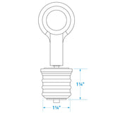 Seachoice Snap-Lock Drain Plug, Brass - 50-18871 - official Seachoice product image 6
