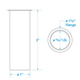 Seachoice 19071 3 in. Brass Drain Tube, 1 in. Diameter - SC50-19071 - official Seachoice product image 4