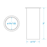 Seachoice 19091 3 in. Brass Drain Tube, 1.25 in. Diameter - SC50-19091 - official Seachoice product image 4