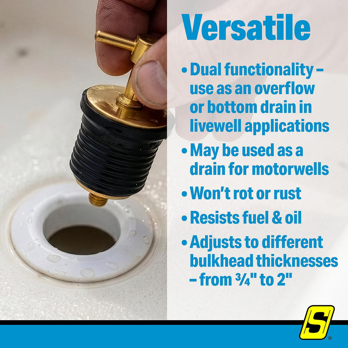 Seachoice 19121 Splashwell Drain Tube - 19121 - official Seachoice product image 4