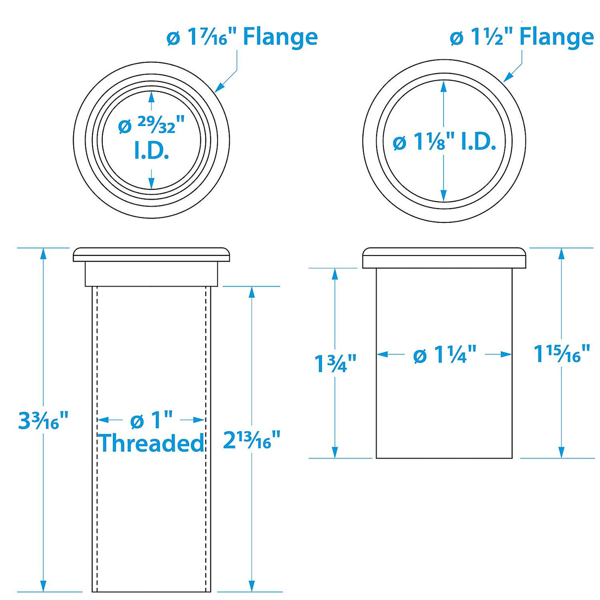 Seachoice 19131 Adjustable Splashwell Drain Tube, Fits 1-1/4 in. Opening, White Plastic - 19131 - official Seachoice product image 6