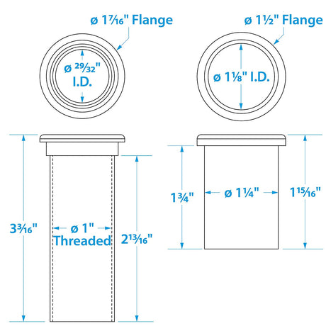 Seachoice 19131 Adjustable Splashwell Drain Tube, Fits 1-1/4 in. Opening, White Plastic - 19131 - official Seachoice product image 6