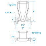 Seachoice Universal Series Automatic Marine Bilge Pump Float Switch For 6-32V - 7H-AES1213-11 - official Seachoice product image 4