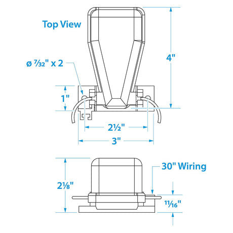 Seachoice Universal Series Automatic Marine Bilge Pump Float Switch For 6-32V - 7H-AES1213-11 - official Seachoice product image 4
