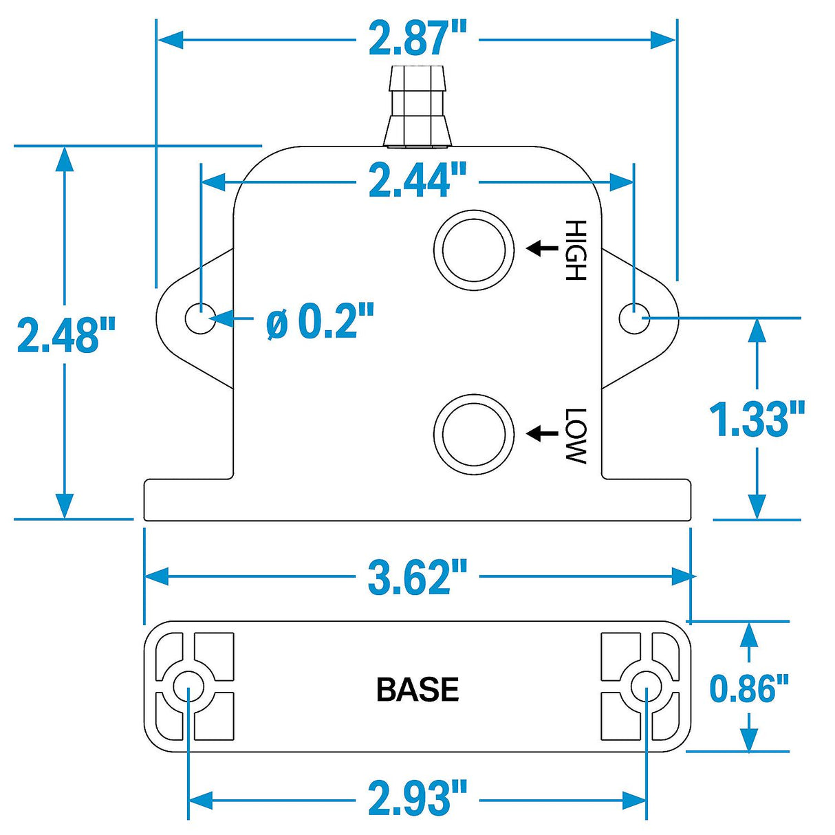 Seachoice 19423 Automatic Bilge Pump Switch, 20A - SFBS-20-06 - image 3
