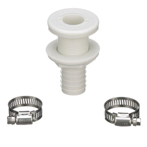 Seachoice Bilge Pump Installation Kit for 1-1/8 in. Outlets, w/ 6 Ft. Hose, 2 Hose Clamps, and Thru-Hull Fitting - 19451 - image 1