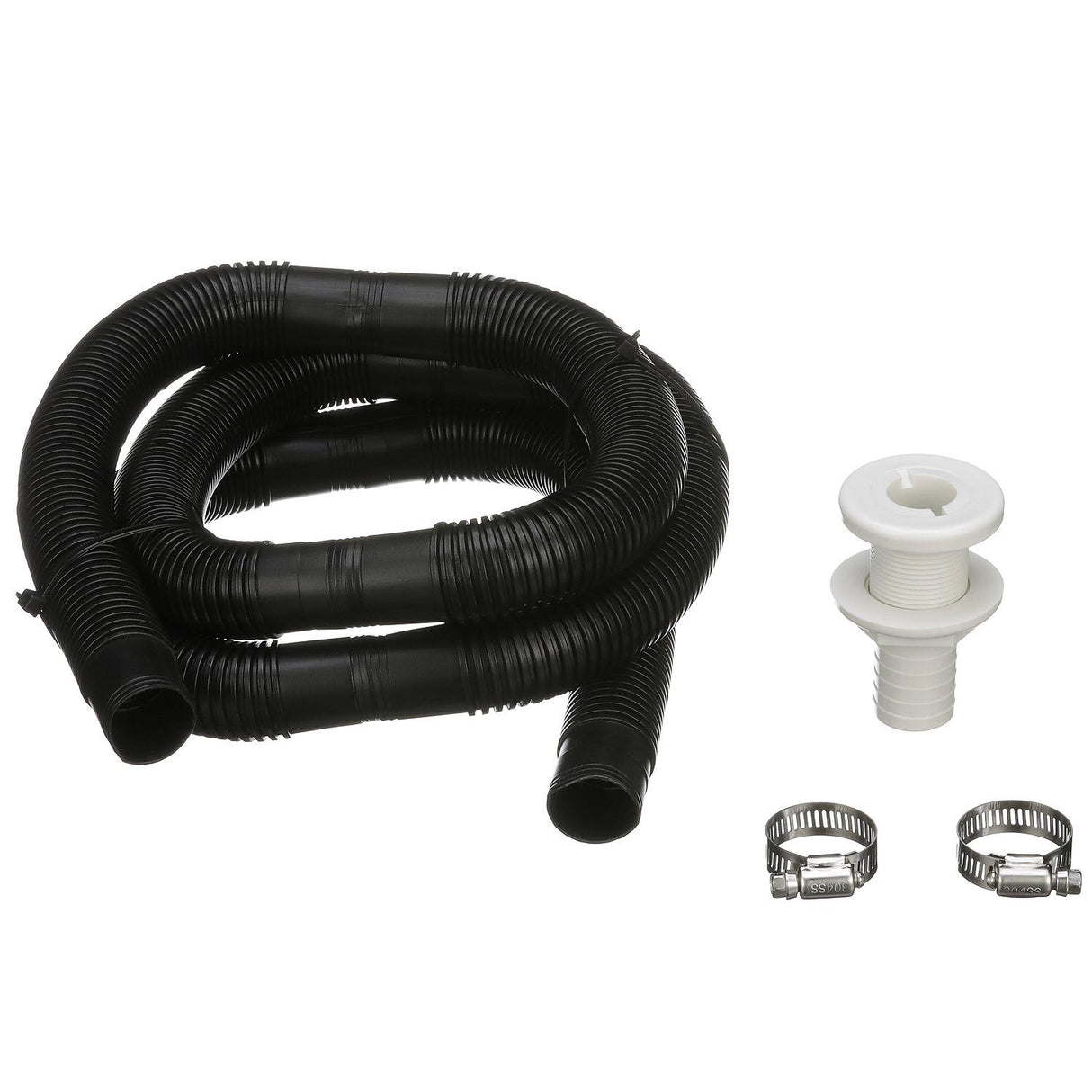 Seachoice Bilge Pump Installation Kit for 1-1/8 in. Outlets, w/ 6 Ft. Hose, 2 Hose Clamps, and Thru-Hull Fitting - 19451 - image 2