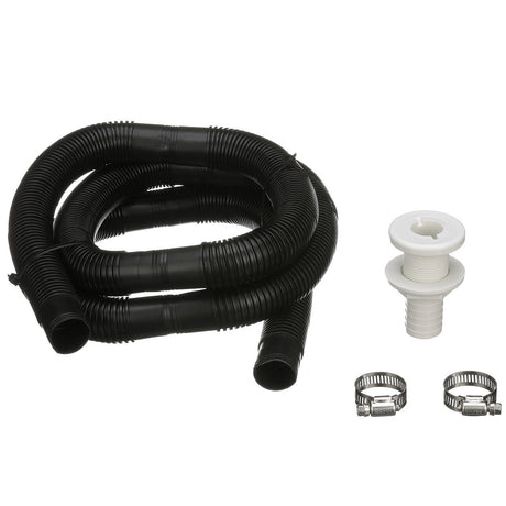 Seachoice Bilge Pump Installation Kit for 1-1/8 in. Outlets, w/ 6 Ft. Hose, 2 Hose Clamps, and Thru-Hull Fitting - 19451 - image 2
