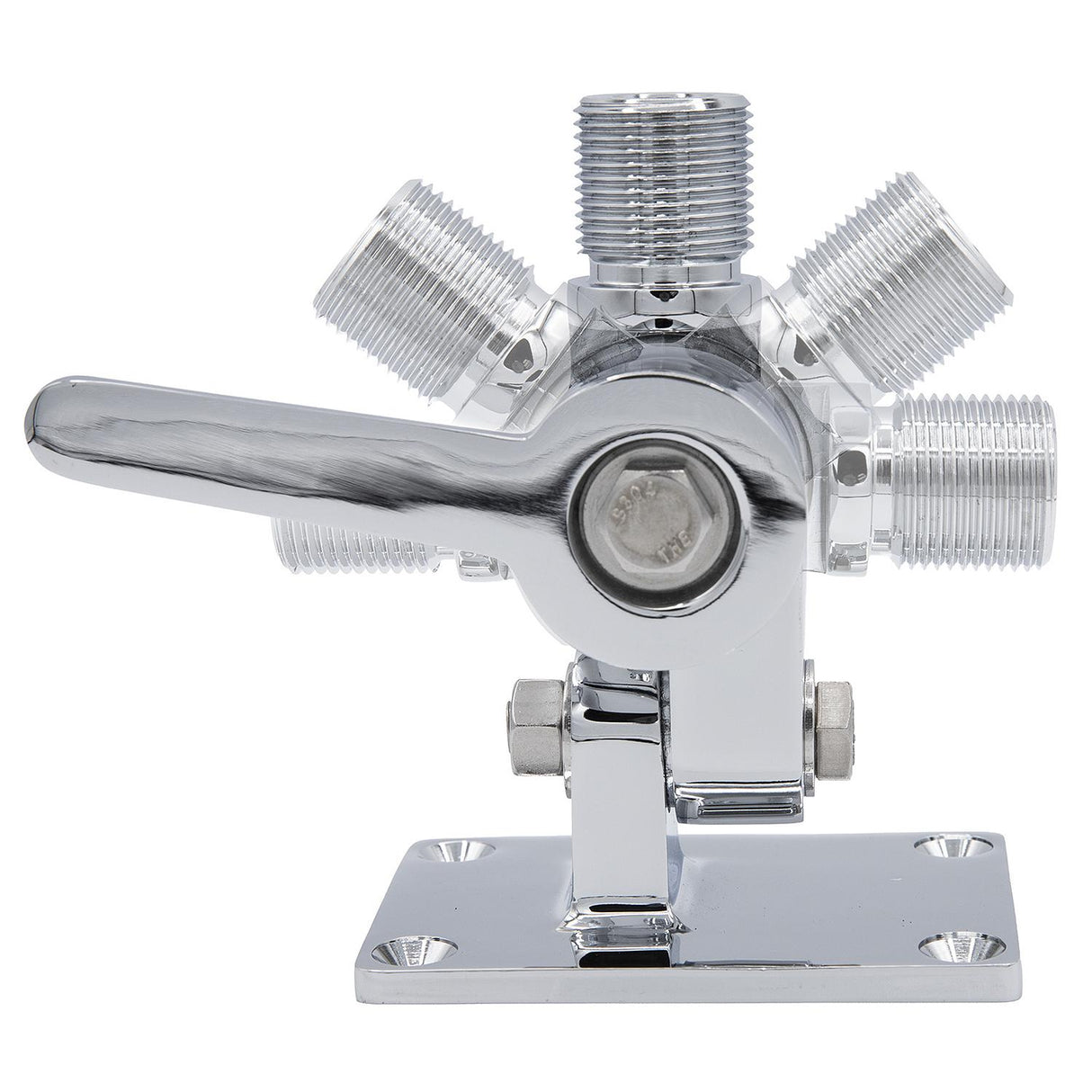 Seachoice 19521 Universal Antenna Ratchet-Mount Base, Chrome-Plated Brass - 19521 - official Seachoice product image 9