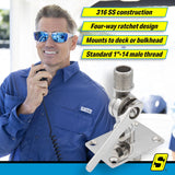Seachoice 19722 Universal Antenna Ratchet-Mount Base, 316 Stainless Steel - 61C2051 - image 14