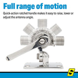 Seachoice 19722 Universal Antenna Ratchet-Mount Base, 316 Stainless Steel - 61C2051 - image 9