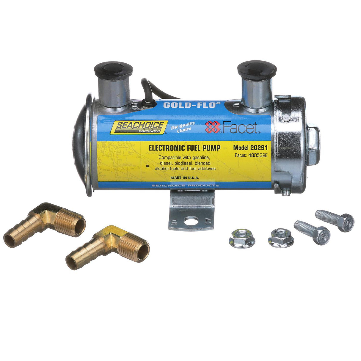 Seachoice Gold-Flo High Performance Electronic Fuel Pump Kit, 24 in. Lift, 5.5-4 PSI, 34 GPH - 20301 - official Seachoice product image 5