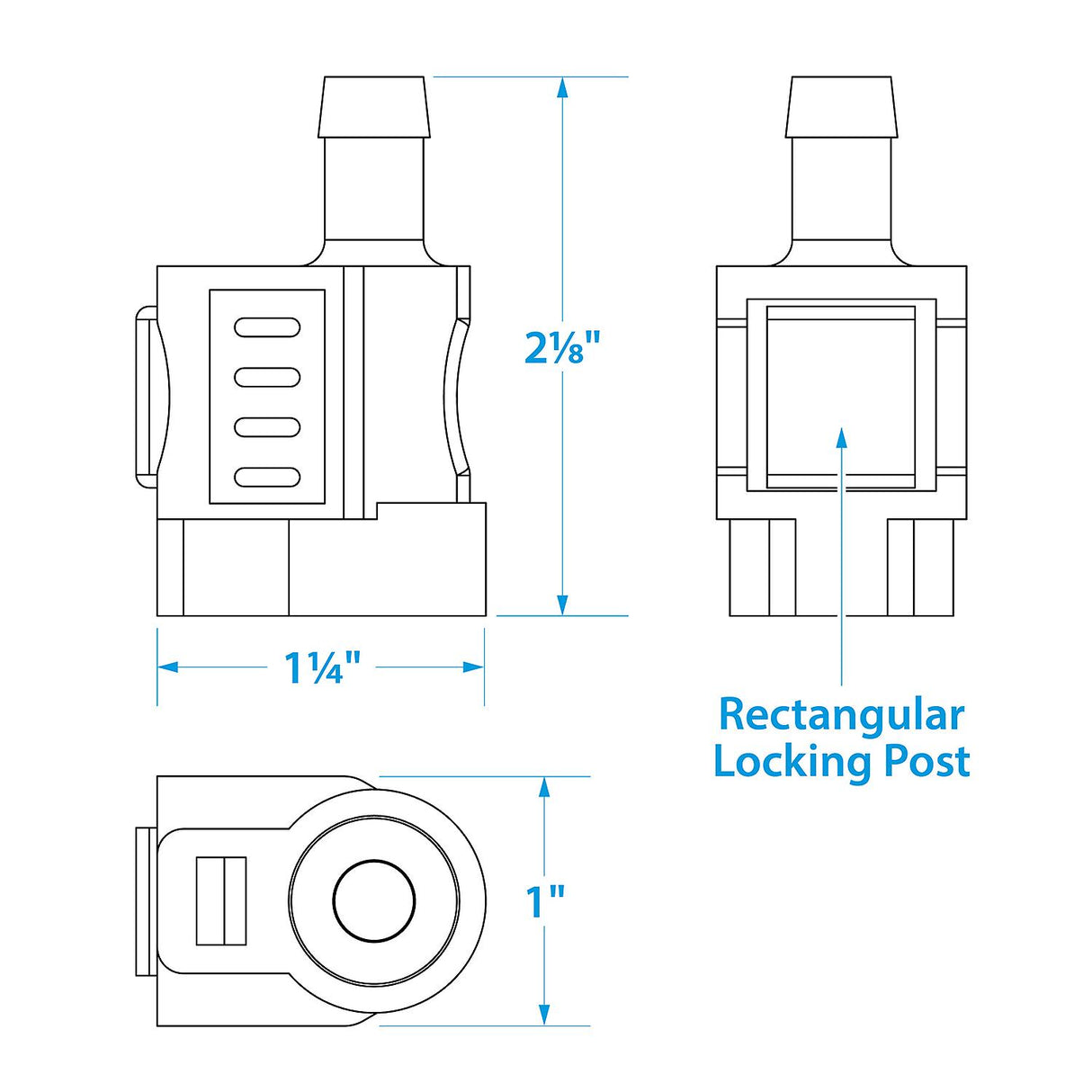 Seachoice Deluxe Fuel Connector for Honda, Female, 3/8 In. Barb - 1261-3 - official Seachoice product image 7