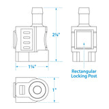 Seachoice Deluxe Fuel Connector for Honda, Female, 3/8 In. Barb - 1261-3 - official Seachoice product image 7