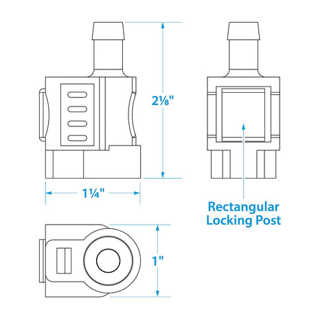 Seachoice Deluxe Fuel Connector for Honda, Female, 3/8 In. Barb - 1261-3 - official Seachoice product image 7