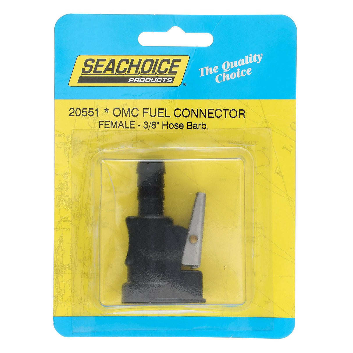 Seachoice Deluxe Fuel Connector Hose Fitting for Evinrude/Johnson, Female, 3/8 In. Barb - 7412-3 - official Seachoice product image 3