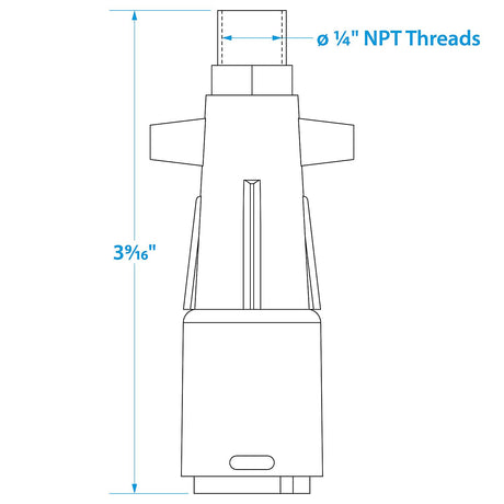 Seachoice Deluxe Fuel Connector for Mercury, Female, 1/4 in. NPT - 7405-P - official Seachoice product image 5