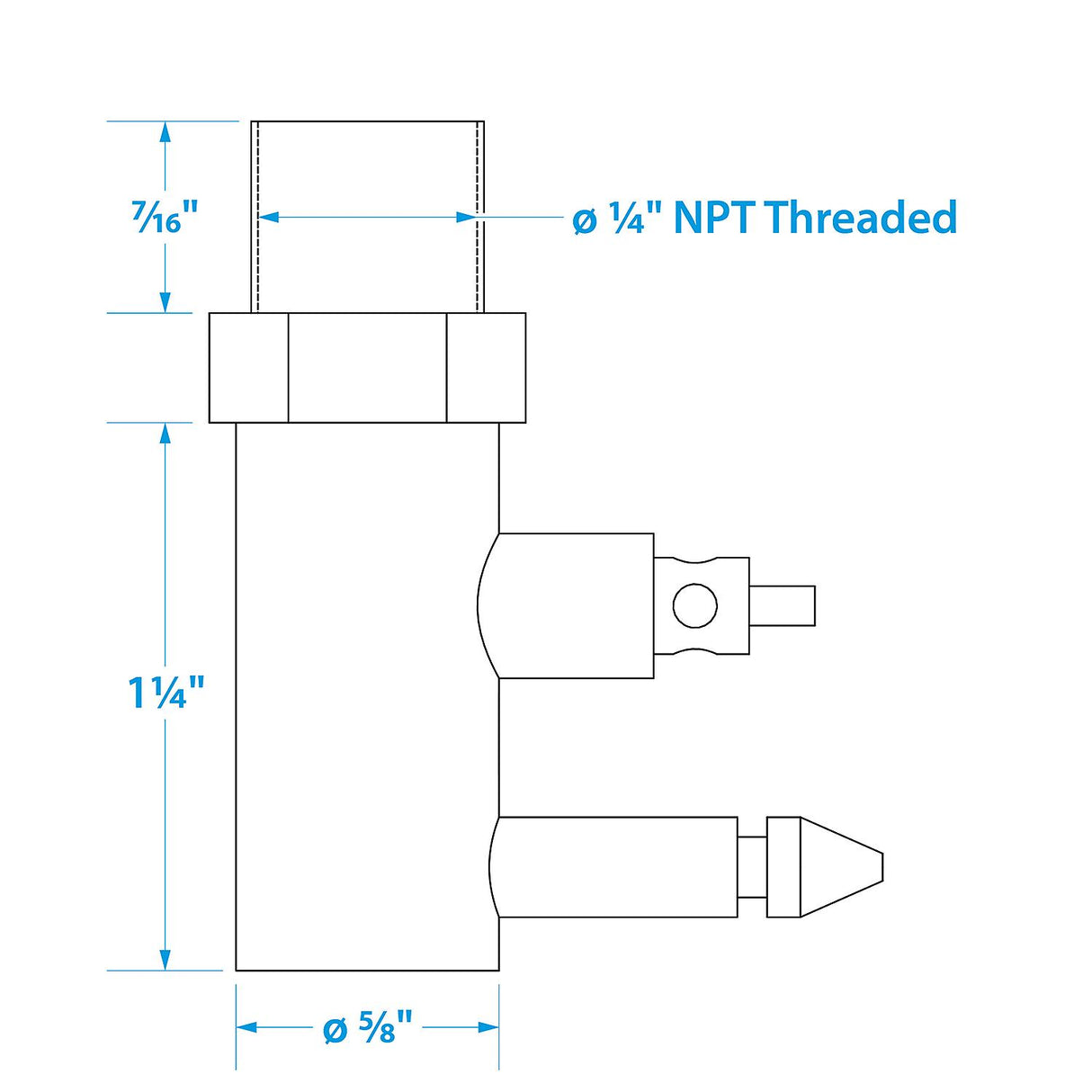 Seachoice Fuel Connector Tank Fitting for Yamaha/ Mercury, Male, 1/4 In. NPT - 1280 - official Seachoice product image 5