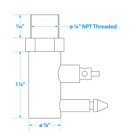 Seachoice Fuel Connector Tank Fitting for Yamaha/ Mercury, Male, 1/4 In. NPT - 1280 - official Seachoice product image 5