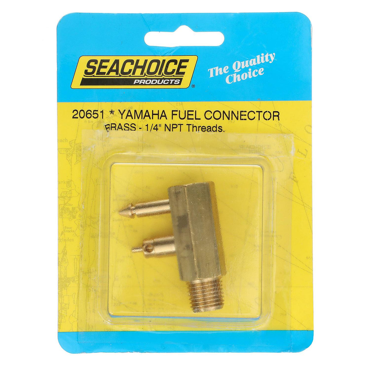 Seachoice Deluxe Fuel Connector Tank Fitting for Yamaha/ Mercury, Male, 1/4 In. NPT - 1281 - official Seachoice product image 3