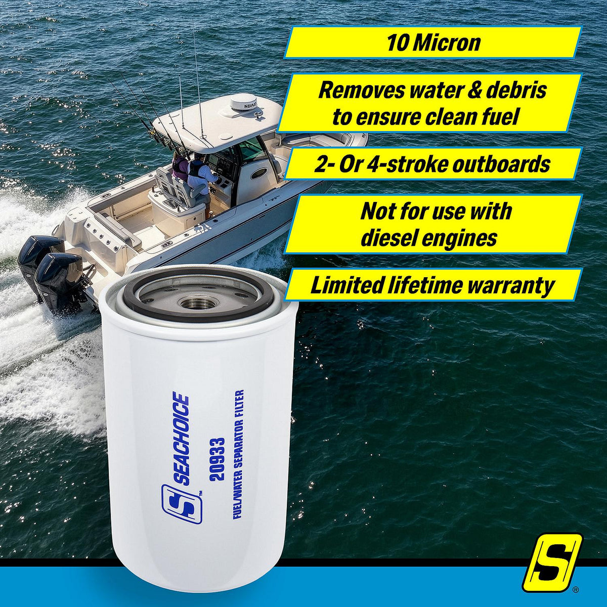 Seachoice 20933 Fuel/Water Separating Filter - SFC-91010-V106 - image 10
