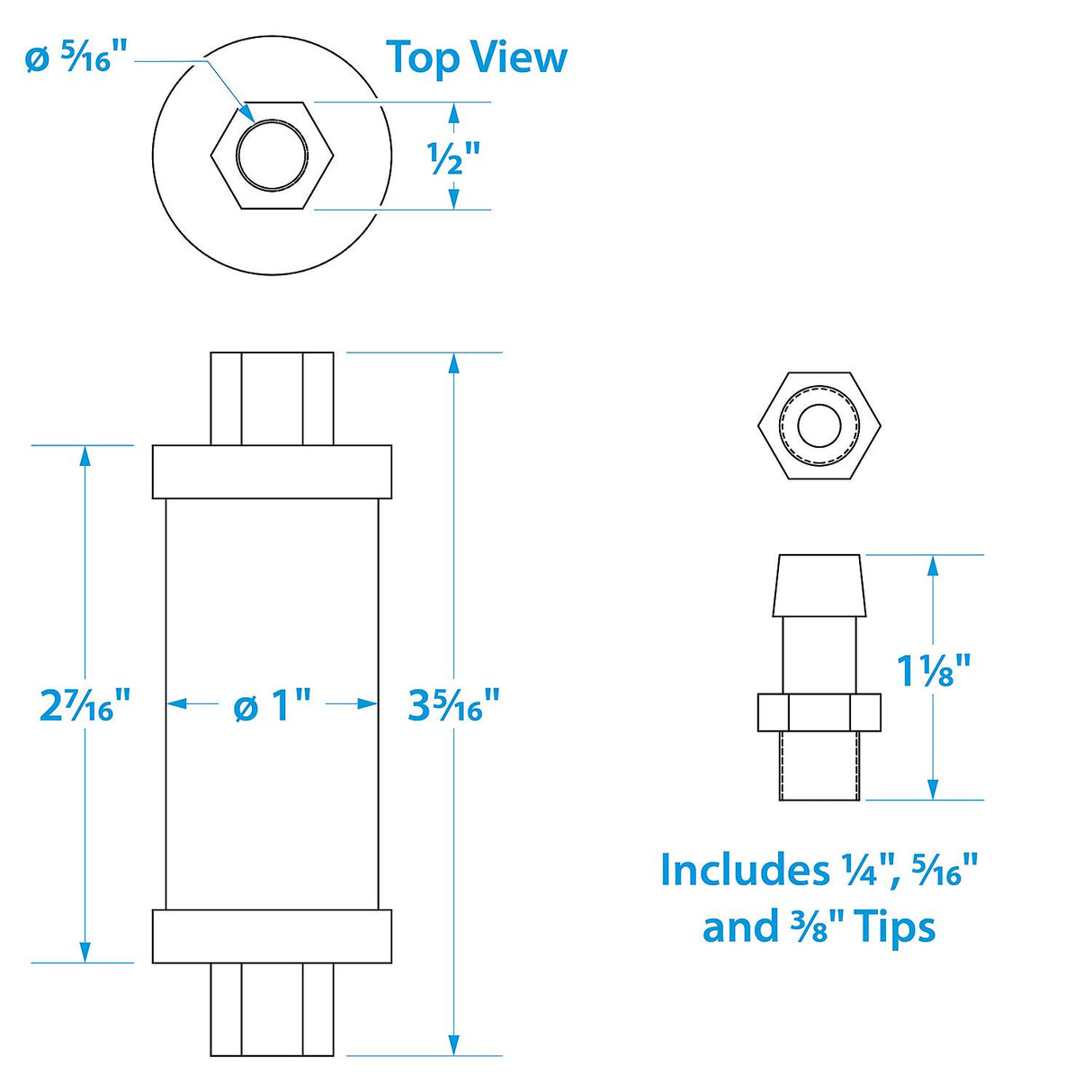 Seachoice in-Line Fuel Filter, Clear Body, Universal Fit - 20941