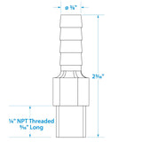 Seachoice Anti-Siphon Valve, 1/4 in. NPT, 3/8 in. Hose, Aluminum, Meets USCG Regulations - 7591 - official Seachoice product image 6