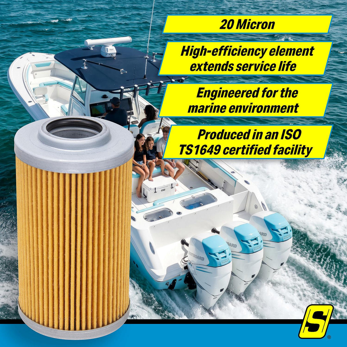 Seachoice 21016 Full-Flow Oil Filter (Element) - O-4901-V106 - image 4