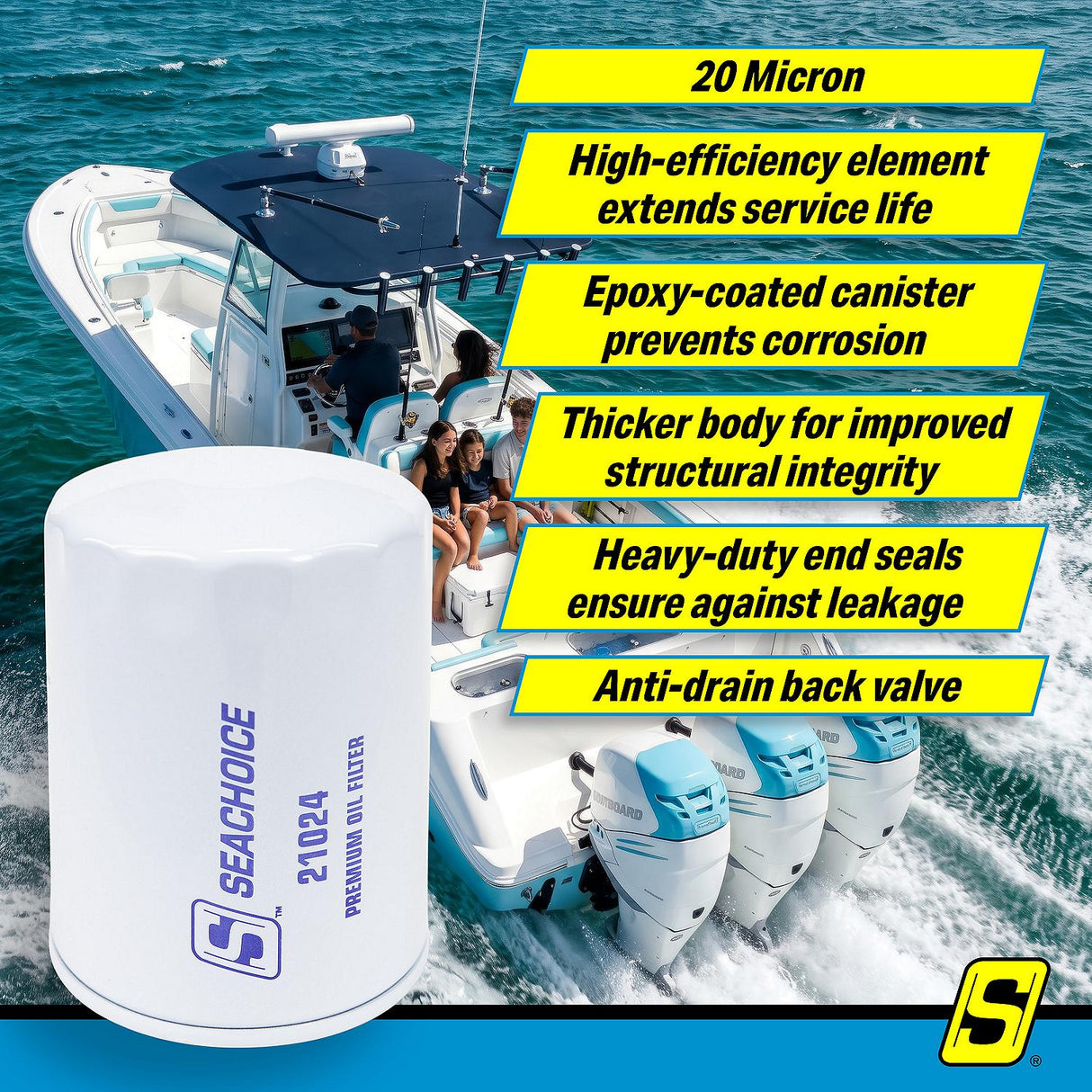 Seachoice 21024 Full-Flow Oil Filter - C-11216-V106 - image 5