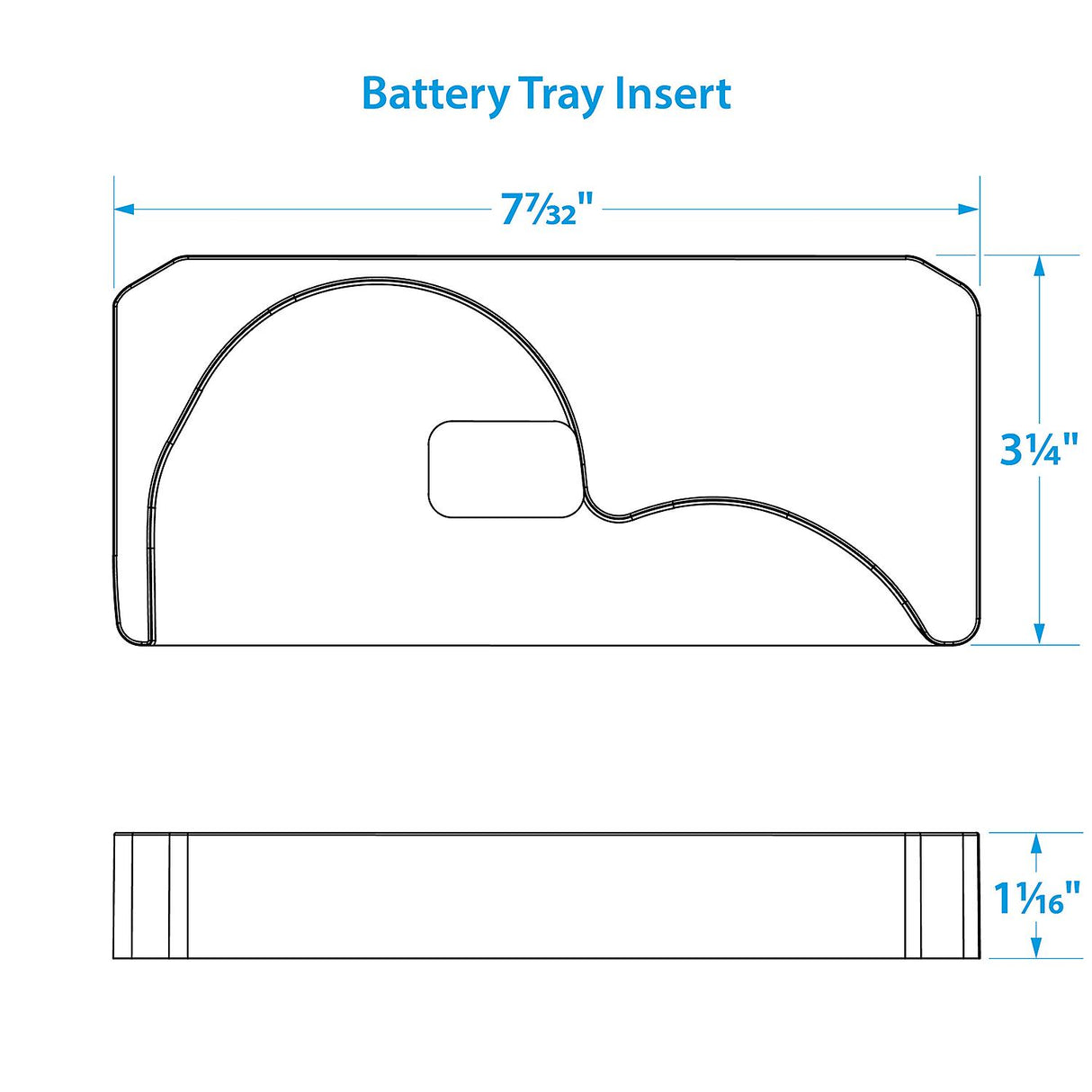 Seachoice Battery Tray w/ Strap For D27M & D31M Optima Batteries - 21951 - official Seachoice product image 3