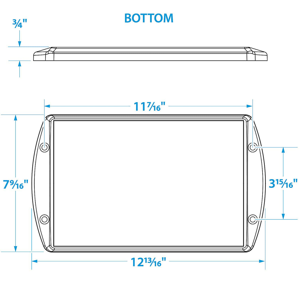 Seachoice USCG-Approved Premium Marine Group 24 Series Hold-Down Battery Tray, Black - 21961 - official Seachoice product image 5