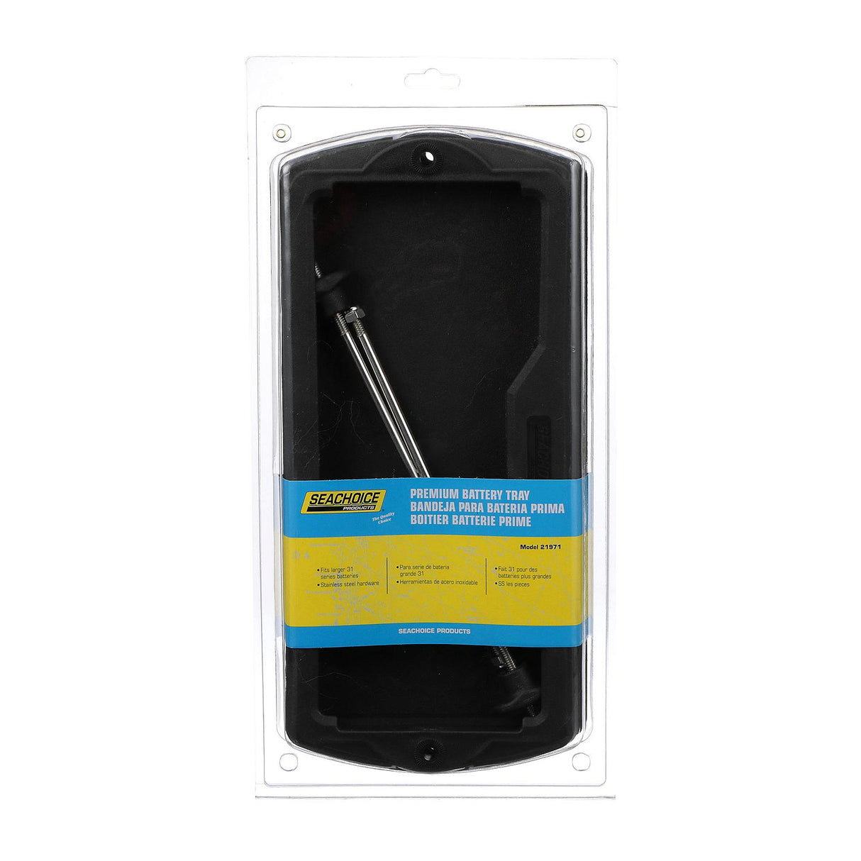 Seachoice Premium Durable Battery Tray, Fits Group 31 Batteries - 21971