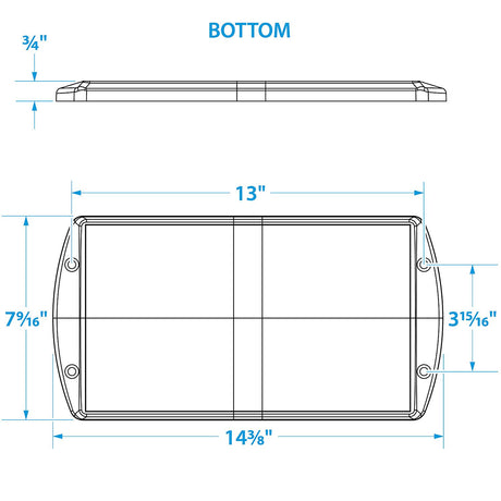 Seachoice USCG-Approved Premium Marine Group 27 Series Hold-Down Battery Tray, Black - 21981 - official Seachoice product image 3