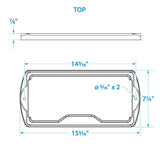 Seachoice Premium Battery Tray with Stainless Steel Hardware, 29 Series - 21991 - official Seachoice product image 2