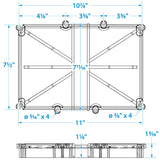 Seachoice Battery Tray with 316 Stainless Steel Buckle, 24 Series - 22033 - official Seachoice product image 5