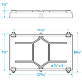 Seachoice USCG-Approved Marine Group 27 Series Hold-Down Battery Tray, Black - 22041 - official Seachoice product image 3