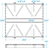Seachoice Dual Battery Tray With Poly Strap, Group 27 - 22046 - official Seachoice product image 4